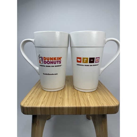 Lot of 2 Dunkin' Donuts Classic Coffee Mug 16 OZ. Ceramic No boxes - Picture 2 of 11